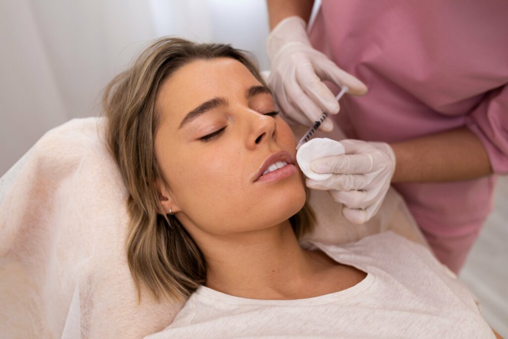 close-up-woman-getting-lip-filler-clinic