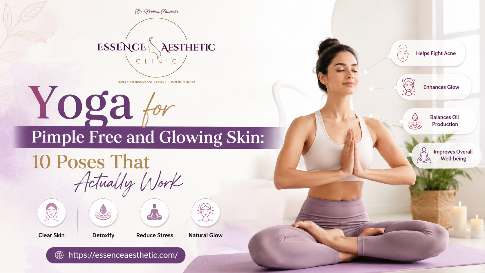 yoga for pimple free and glowing skin